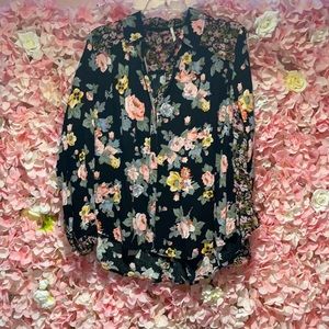 FREE PEOPLE BUTTON UP BLOUSE